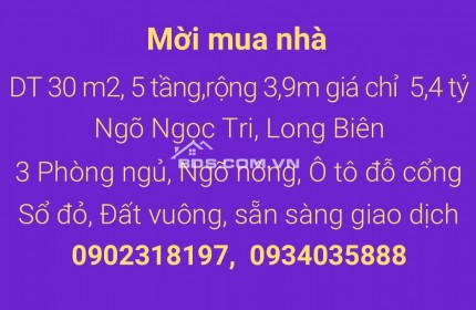 Mua nhà trong ngõ, nhưng đầy đủ tiện ích